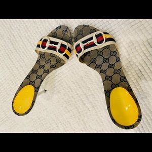 Gucci Horsebit Patent Leather Mules